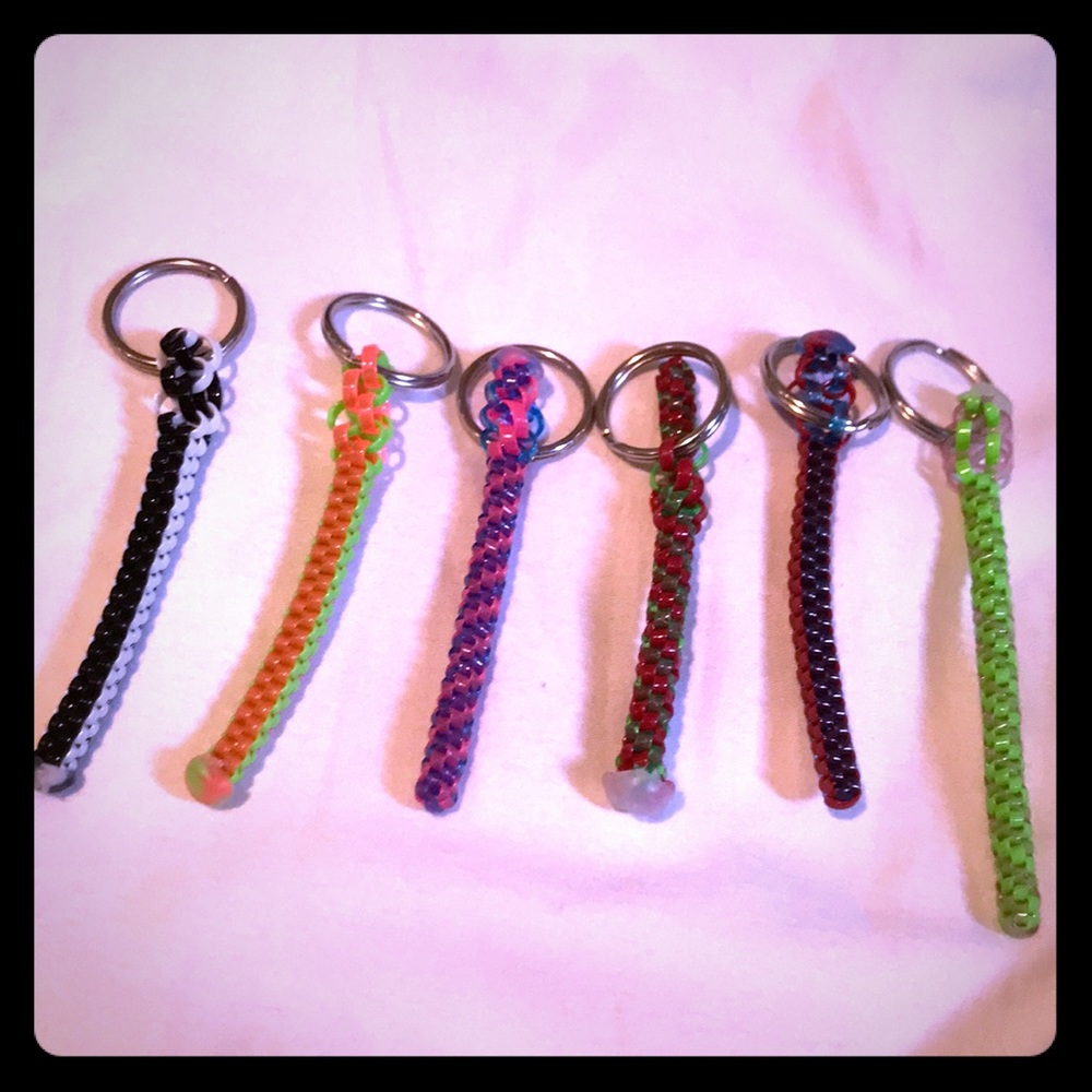 Colorful handmade keychains!!!